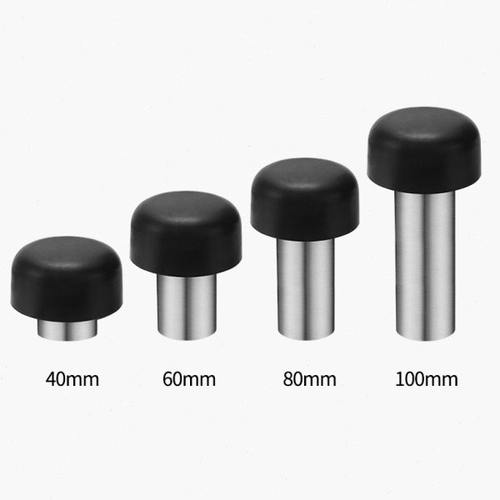 304不锈钢实心加高门挡门阻 玻璃门档门顶防撞橡胶门碰限位器地装 - 图2