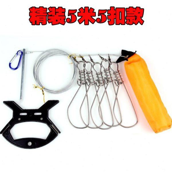 简装活鱼扣鱼锁提钱锁鱼器不锈钢锁扣鱼器钢线扣穿鱼串鱼工具路亚,淘宝优惠券,粉丝福利购,淘宝优惠卷