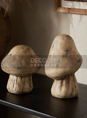 邸高侘寂风样板间民宿入户玄关装饰画仿古田园风花瓶花器插花摆件