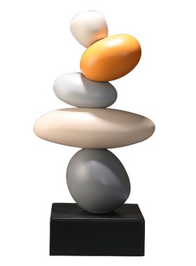 轻奢高级感时来运转客厅石头摆件酒柜玄关寓意好家居电视柜装饰品