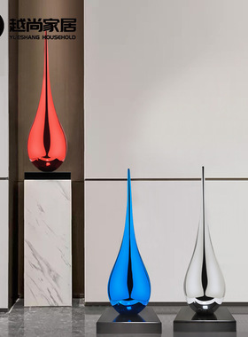 水滴雕塑摆件商场酒店艺术装饰摆件室内装置艺术摆件