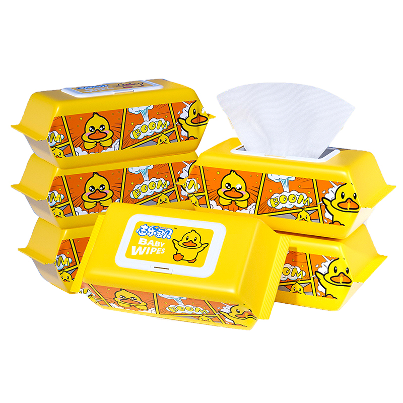 豆妈精选A小黄鸭湿巾家用大包婴幼儿童新生手口屁专用