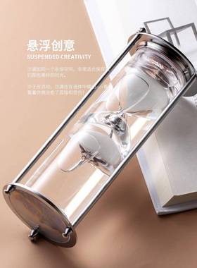 创意diy照片沙时GWB器摆件3漏0分钟客厅酒办公柜室装饰送朋友礼计