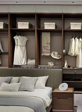 样板间收纳e盒衣帽间卧室衣柜皮革储物盒整理装饰盒别墅装饰品摆