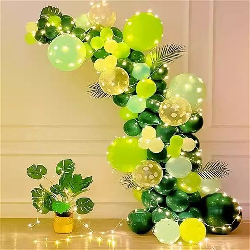 森系牛油果绿气球拱门开业氛围装饰品商场店铺周年店庆典场景布置,淘宝优惠券,粉丝福利购,淘宝优惠卷