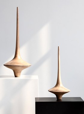 境泉实木工艺品酒店装饰s摆件样板房间玄关软装抽象雕塑艺术品摆