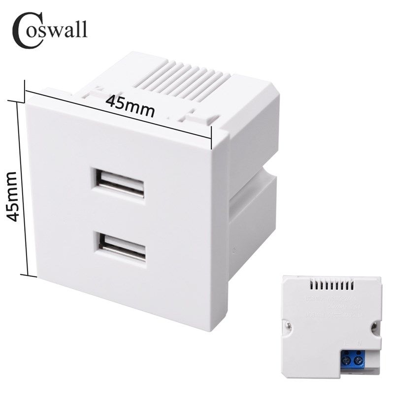 45型嵌入式USB typeC插座20瓦快充卡扣模块双USB隐形插座45*22.5,淘宝优惠券,粉丝福利购,淘宝优惠卷