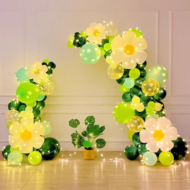 森系牛油果绿气球拱门开业氛围装饰品商场店铺周年店庆典场景布置,淘宝优惠券,粉丝福利购,淘宝优惠卷