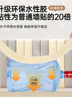 软包墙围榻榻米床边床头自粘2024新款不伤墙儿童房无异Z味防撞墙