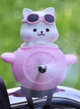 儿童自行车小配饰可爱小猪婴儿车装饰挂件风车摆件平衡车玩偶公仔