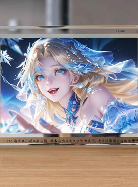 王者荣耀王昭君FMVP定制水晶相框