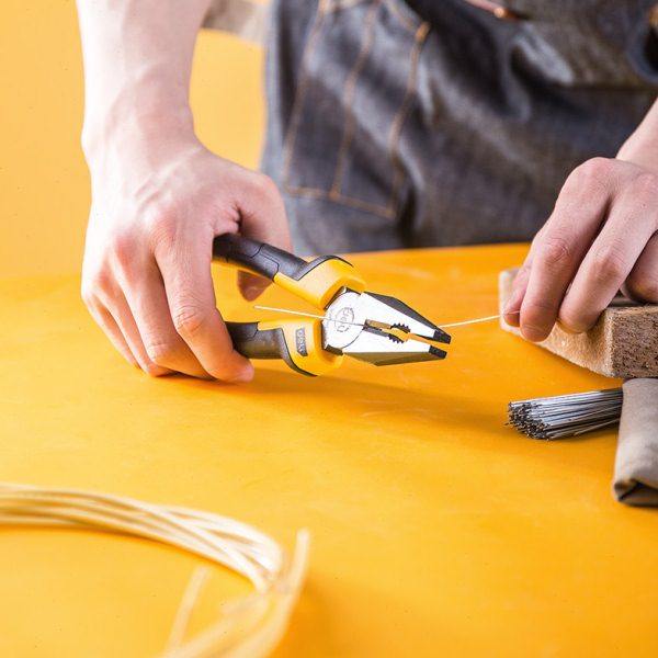 胶柄钢丝钳子 铬钒钢老虎钳子多功能平口钳剪线钳DL2008Z,淘宝优惠券,粉丝福利购,淘宝优惠卷