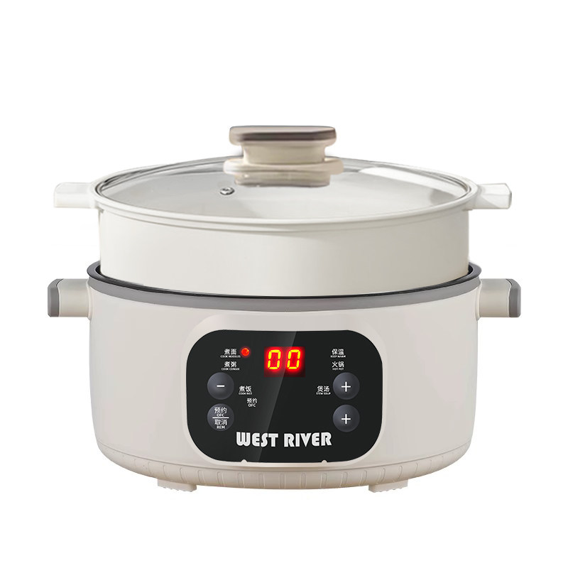 全智能电火锅蒸煮一体炒菜电炒锅多功能料理锅蒸煎炒涮不粘电蒸锅,淘宝优惠券,粉丝福利购,淘宝优惠卷