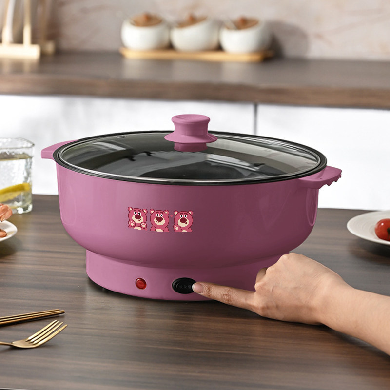 新款电煮锅家用多功能蒸煮一体电炒锅学生宿舍电热火锅煮泡面电锅,淘宝优惠券,粉丝福利购,淘宝优惠卷