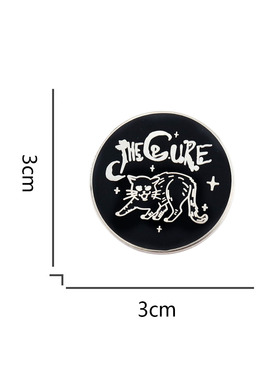The Cure后朋克哥特摇滚乐队专辑歌曲周边The Love Cats徽章胸针