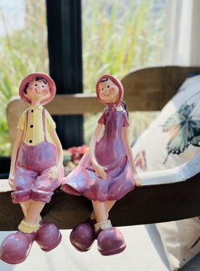 摆件装饰品吊脚娃娃大号户外庭院花园布置阳台客厅网红款天使礼物