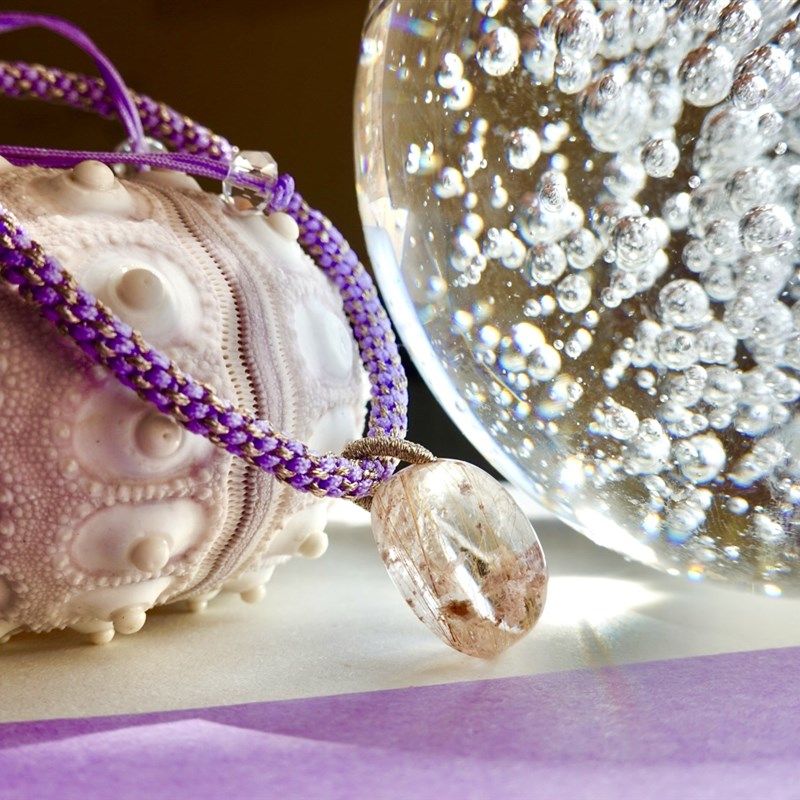 天然幽灵穿发粉水晶女士手绳手链手工编织女简约闺蜜森系手串礼物,淘宝优惠券,粉丝福利购,淘宝优惠卷