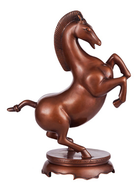 紫铜马到成功摆件铜马家居客厅饰品办公室唐马礼品铜马礼品工艺品