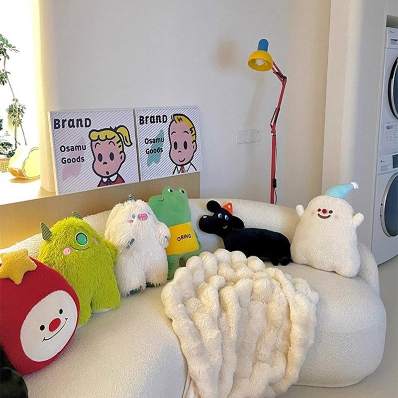 软乎乎卡通抱枕沙发客厅摆件可爱毛绒公仔靠枕背垫玩偶女生睡觉抱,淘宝优惠券,粉丝福利购,淘宝优惠卷
