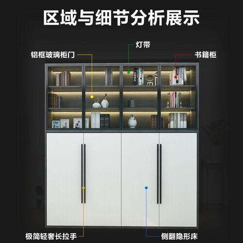 隐形床折叠床正侧翻床多功能壁床衣柜一体折叠床T隐藏下翻墨菲床 - 图2