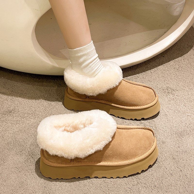 大码雪地靴女41-43加肥加宽42码靴厚底短靴2024新款保暖防滑棉鞋,淘宝优惠券,粉丝福利购,淘宝优惠卷