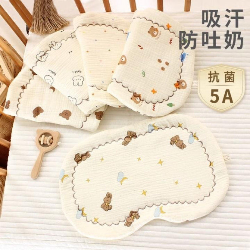 婴儿枕头0到6个月初生宝宝平枕纯棉纱布夏季透气新生儿童云片枕垫,淘宝优惠券,粉丝福利购,淘宝优惠卷