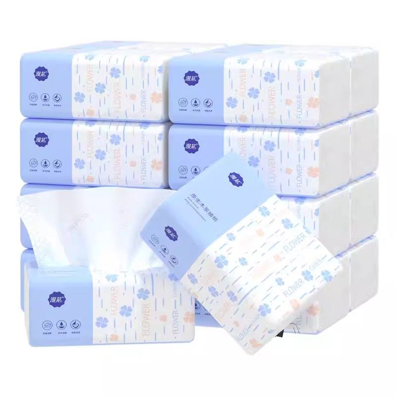 漫花抽纸家用擦手纸加厚基础包装柔软舒适面巾纸花纹锁边实惠装,淘宝优惠券,粉丝福利购,淘宝优惠卷