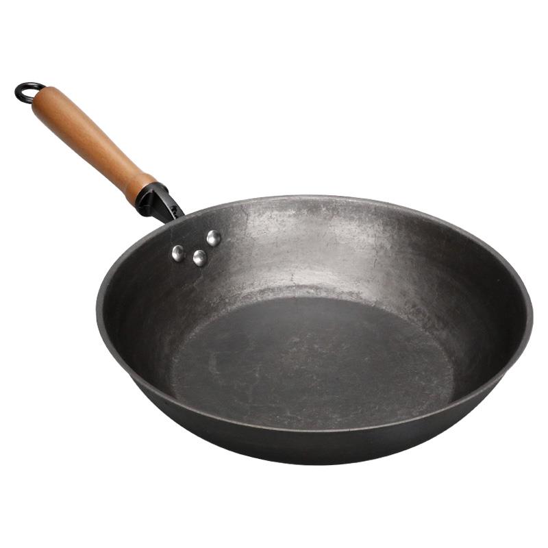 1代铸铁平底锅煎锅烙饼锅家用生铁锅无涂层不粘煎饼锅燃气灶适用 - 图3