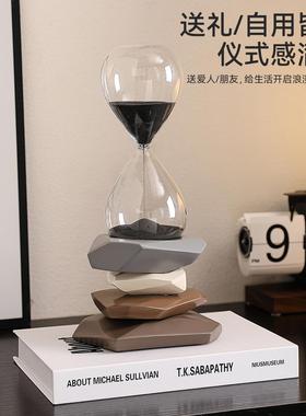 时来运转沙漏创意摆件轻奢电视柜酒柜玄关高级感桌面装饰品乔迁礼