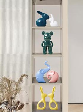 简约家居装饰品小摆件莫兰迪轻奢客厅玄关电视柜酒柜创意陶瓷摆件