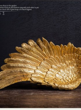 天使之翼金色翅膀红酒架欧式摆件葡萄红酒架酒瓶架高档酒柜装饰品