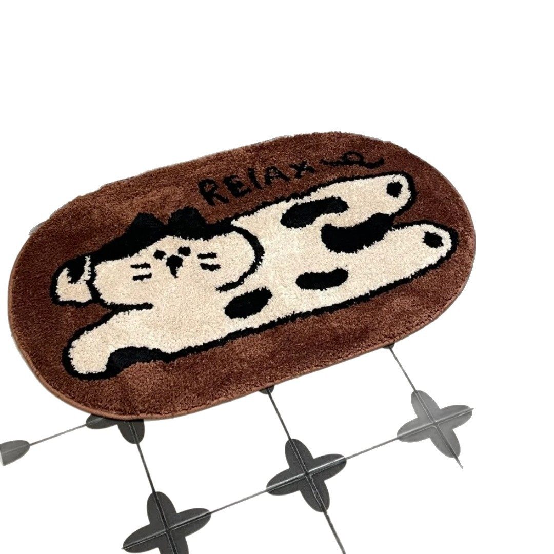 可爱猫咪厕所防滑脚垫浴室地垫毛绒强吸水门口仿羊绒地垫卫生间垫,淘宝优惠券,粉丝福利购,淘宝优惠卷