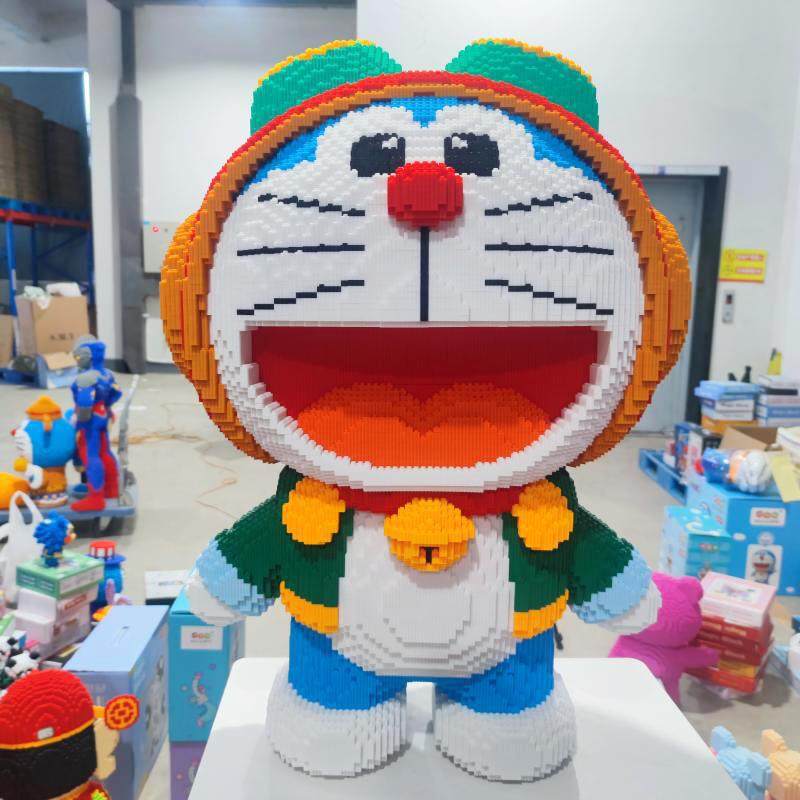 向日葵哆啦a梦积木拼图6一12岁2026新款高颜值成人版益智拼装玩具,淘宝优惠券,粉丝福利购,淘宝优惠卷