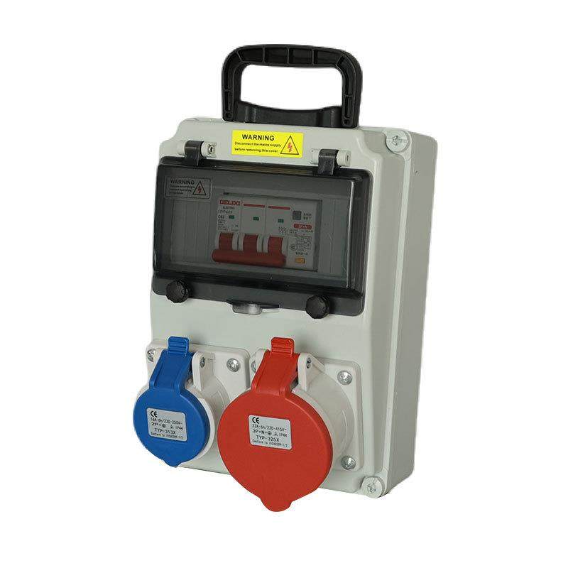 斜坡箱1路220V+1路380V工业转换插头380V插座国标43孔16A220柜体,淘宝优惠券,粉丝福利购,淘宝优惠卷