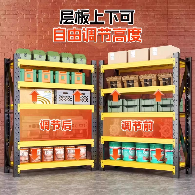 加厚仓库货架多层置物架收纳架家用储物架超市重型仓储货物铁架子,淘宝优惠券,粉丝福利购,淘宝优惠卷
