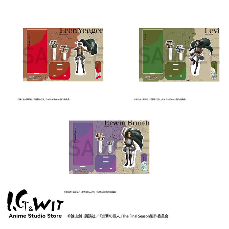 I.G WIT 进击的巨人Re:lighting亚克力多插立牌二次元谷子周边 - 图3