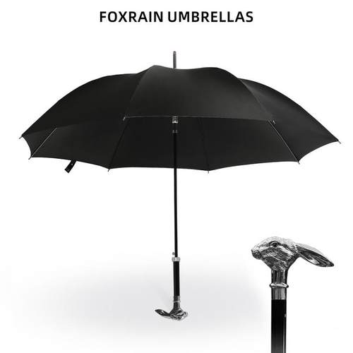 foxrain英式复古兔头雨伞长柄大号贵族直杆伞男高端定制高级礼品 - 图3