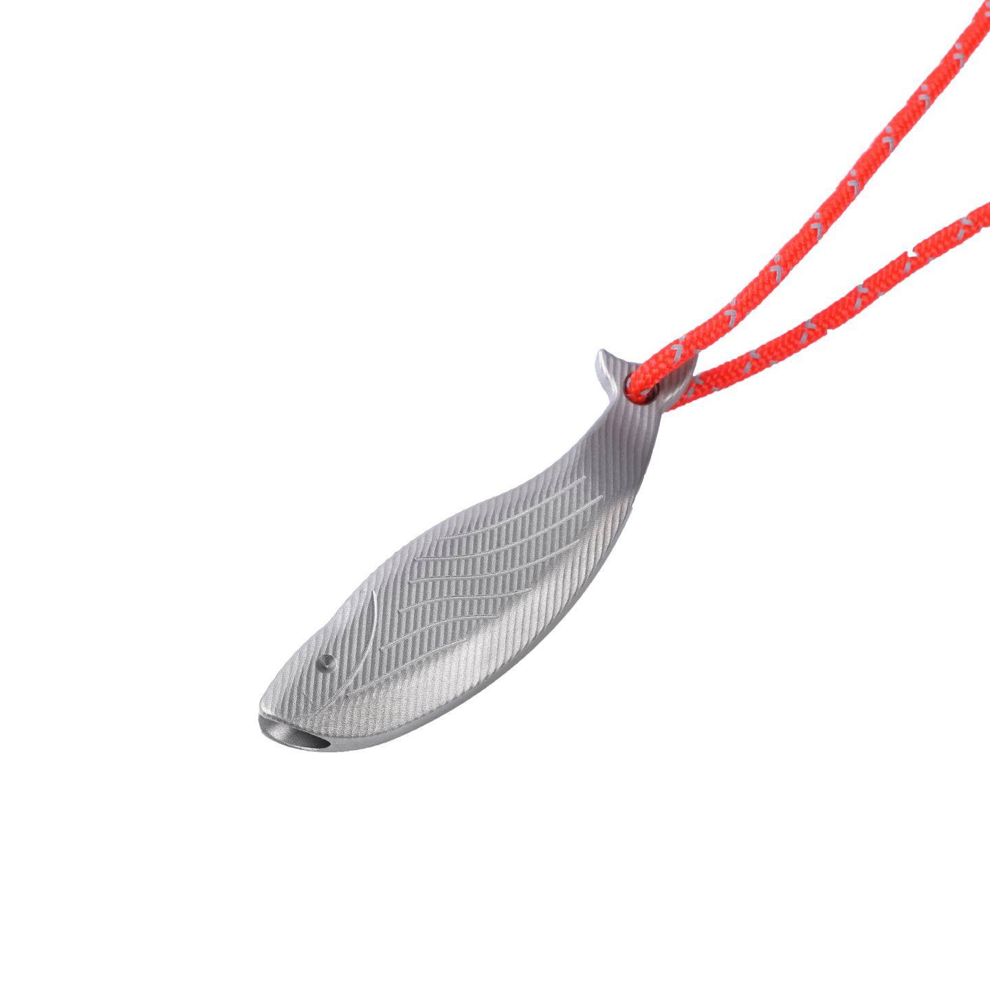 纯钛口哨露营钛求生迷你地震哨子响亮鱼形钛哨户外鲸鱼哨徒步便携,淘宝优惠券,粉丝福利购,淘宝优惠卷