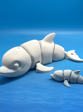厂家直销3D打印创意海豚摆件玩具海洋主题装饰陈列生物教学模型