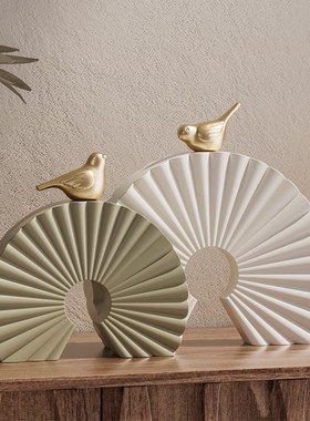 简约艺术家居展示柜装饰品摆件高级感小众客厅酒柜样板间书房摆设