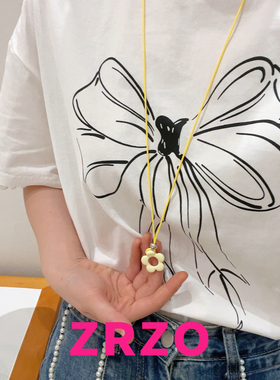 ZRZO彩色多巴胺花朵项链