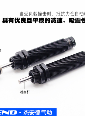 气缸液压阻尼可调油压缓冲器ACJ1007/ACJ1210/1412/2020/2525-N