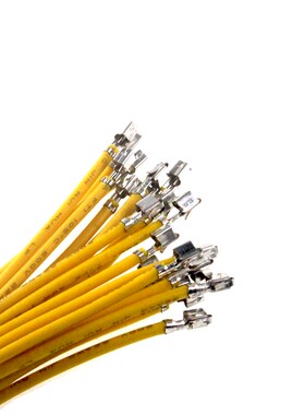 10条 线束加工VH3.96MM 电子线 连接线 单头端子线 不插壳 22AWG