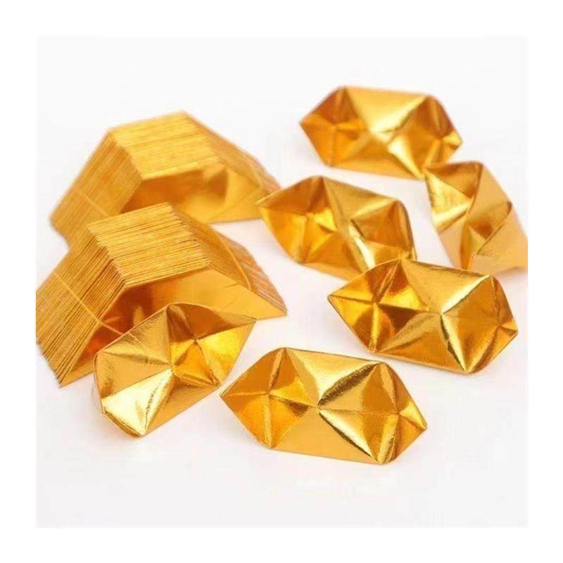 金元宝半成品银元宝手工折纸金纸锡箔纸加厚切角半成品元宝,淘宝优惠券,粉丝福利购,淘宝优惠卷