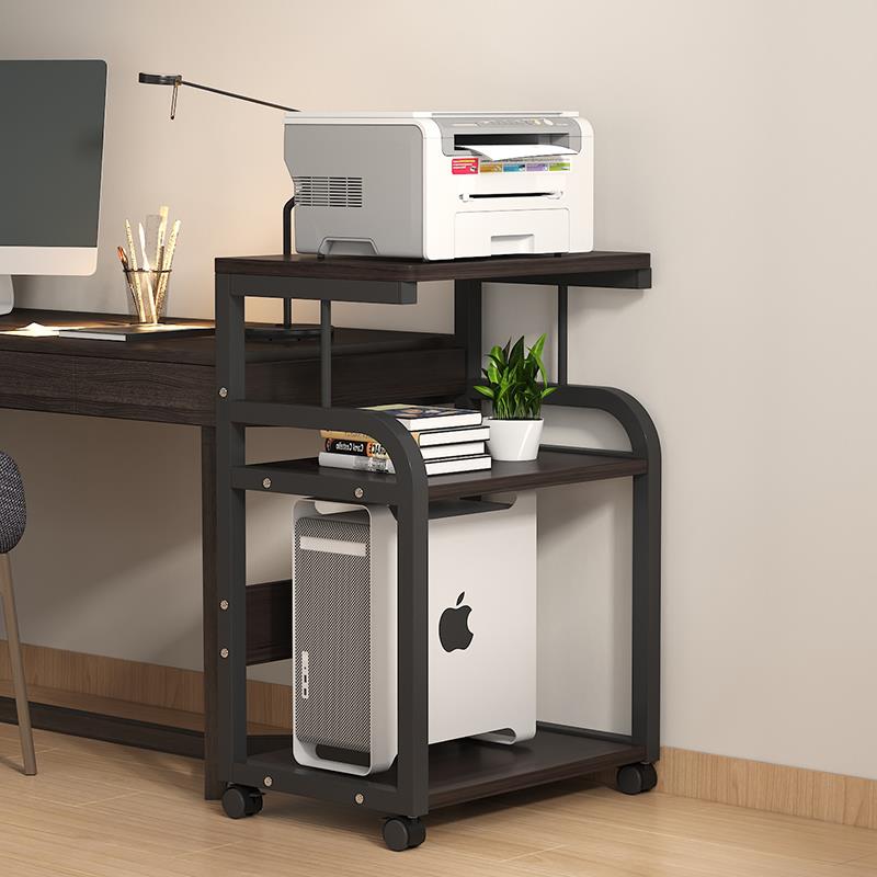 Computer main rack floor-standing office storage rack printer rack multi-layer storage rack mobile desktop chassis bracket