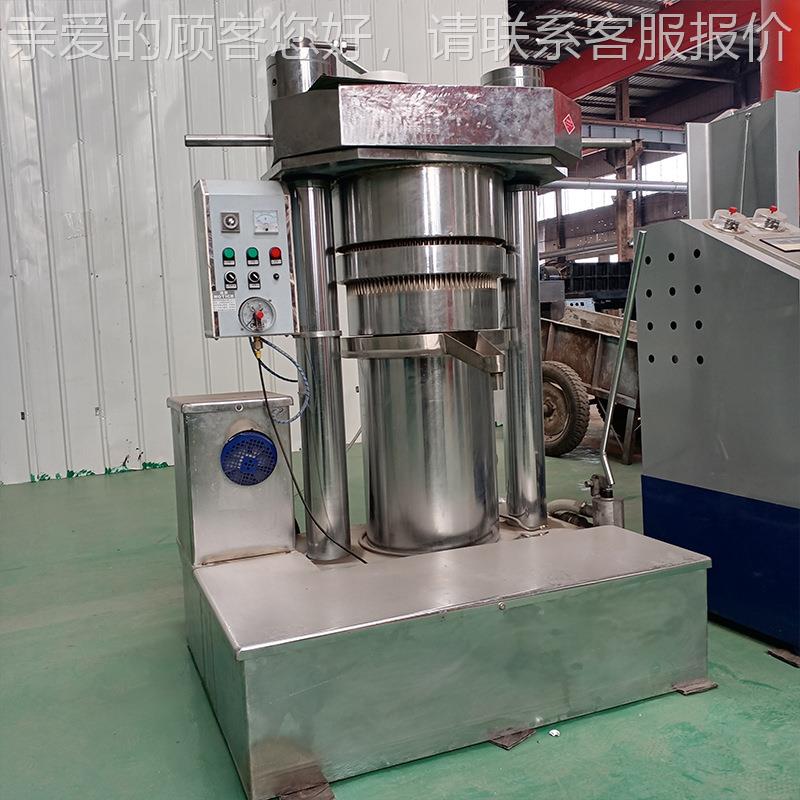 壳桃榨油核带机麻 立式液压植物压油机 JPH芝香油机 加工胡麻油机 - 图0