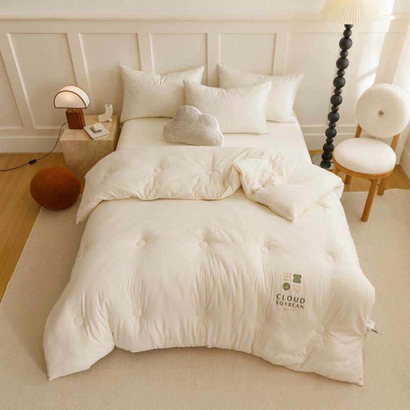 【宅姿势】大豆被芯 白色单双人被子四季冬被150*200/200*230cm,淘宝优惠券,粉丝福利购,淘宝优惠卷