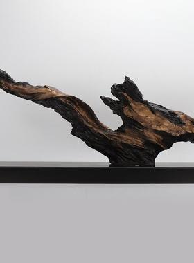 后现代新中式酒店门厅艺术品软装饰品样板房间抽象雕塑工艺品摆件