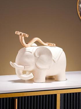 马上有钱摆件新中式客厅博古架酒柜装饰品老板办公室摆设开 业礼