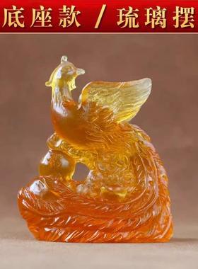 凤鲤添禄摆件2026年马年生肖属鸡人生肖吉祥物玄关办公室饰品摆设